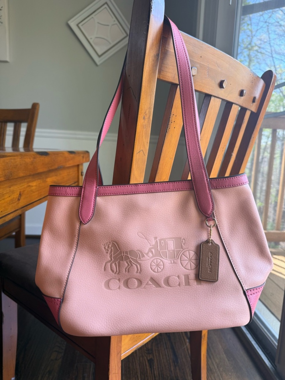 Coach Tote 27 with Horse and Carriage
